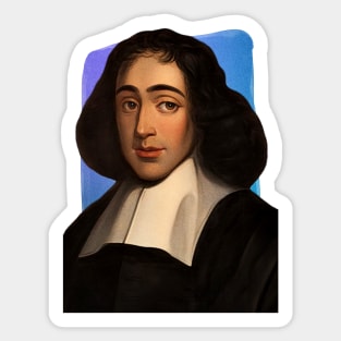 Dutch Philosopher Baruch Spinoza illustration Sticker